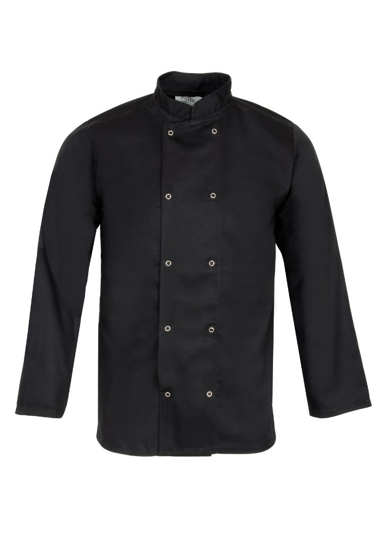 Simple black chefs jacket INS16